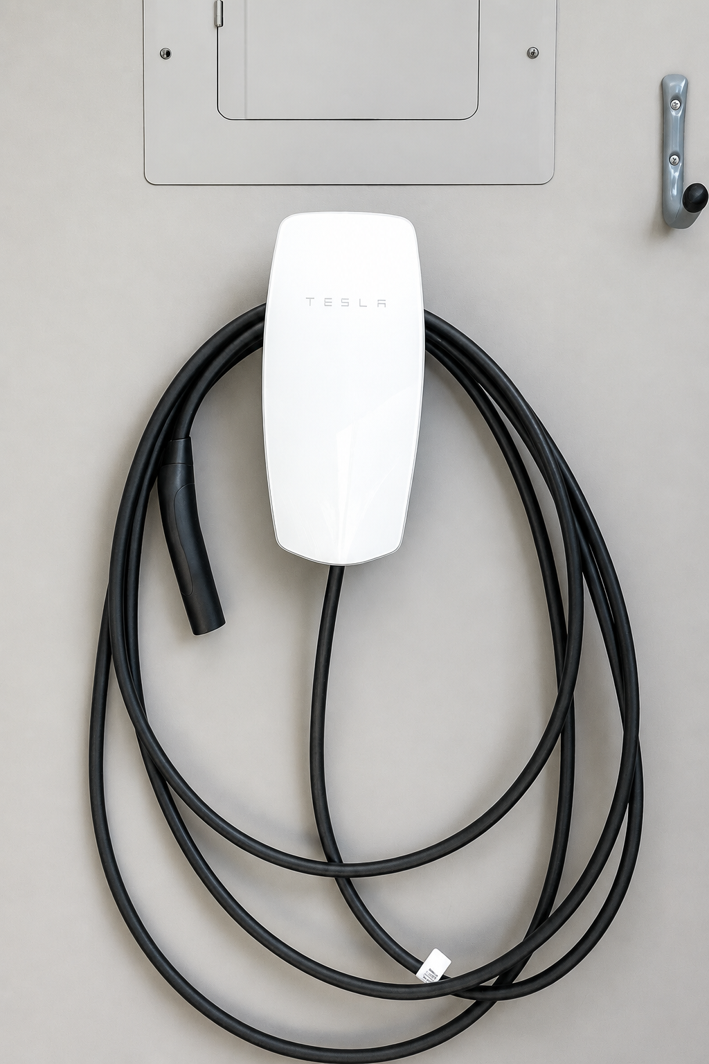 Tesla Wall Connector installed